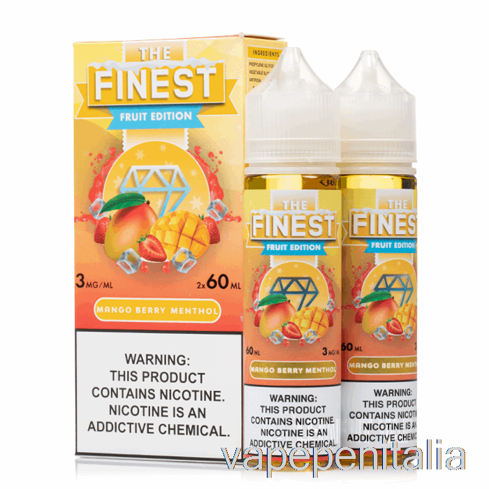 Vape Box Mod Mango Berry Mentolo - La Migliore Edizione Di Frutta - 120 Ml 6 Mg